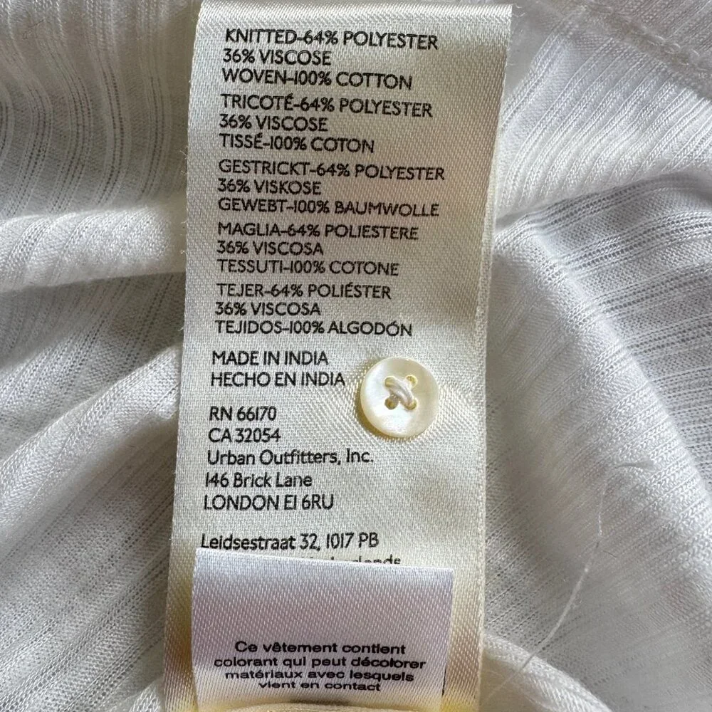 FREE PEOPLE Pretty Please Tunic Top in Ivory